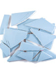 Pre-Cut Tile Scraps - Glossy Light Blue