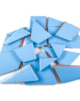 Pre-Cut Tile Scraps - Matte Sand Sky Blue