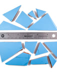 Pre-Cut Tile Scraps - Matte Sky Blue