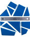 Pre-Cut Tile Scraps - Glossy Blue