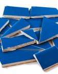 Pre-Cut Tile Scraps - Glossy Blue
