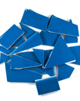Pre-Cut Tile Scraps - Glossy Blue
