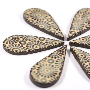 48mm Tear Drop - Handmade Ceramic tiles