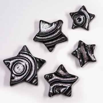 Metallic Star Tiles - Handmade Ceramic tiles