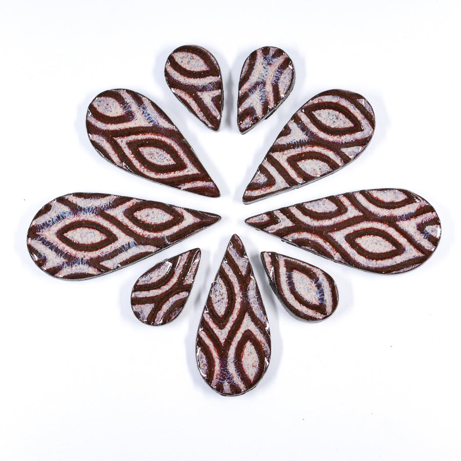 Tear Drops - Handmade Ceramic tiles