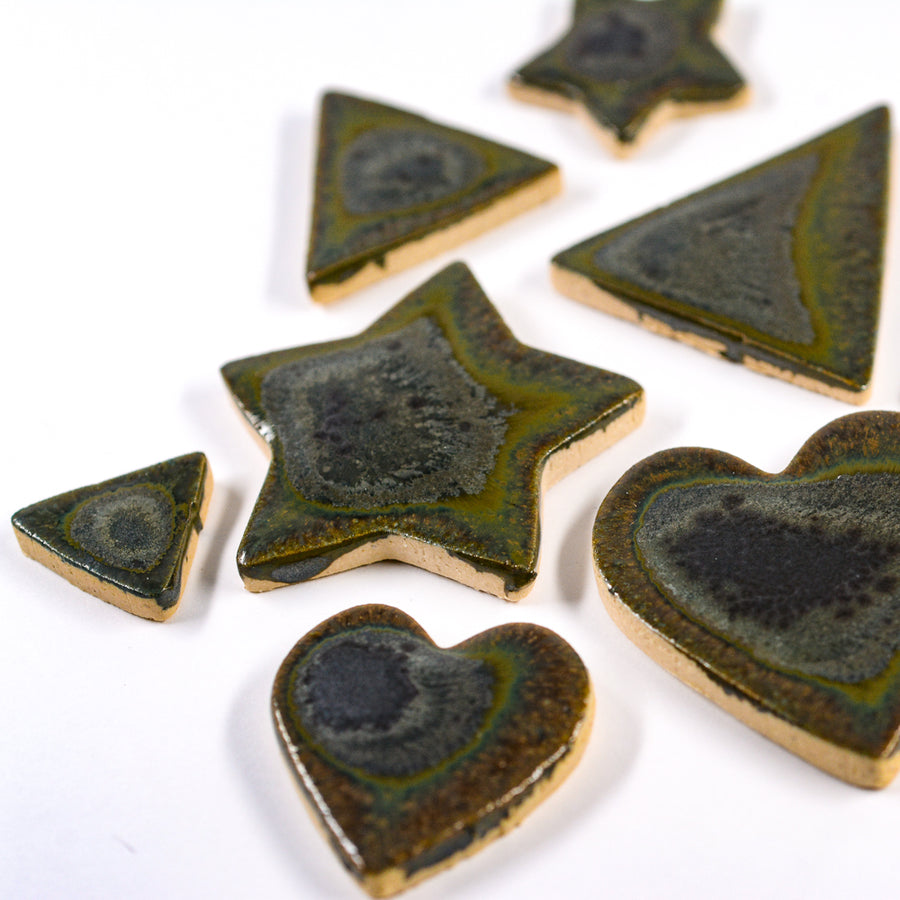 Army Green Tiles - Handmade Ceramic tiles
