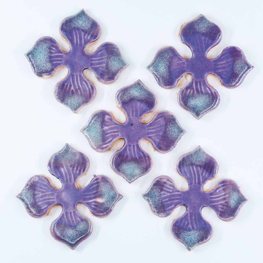 35mm Pinwheel - Handmade Ceramic tiles