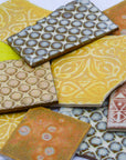 Yellow - Handmade Ceramic Tile Scraps