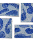 Ocean Waves - 2x3in Handmade Ceramic Tiles