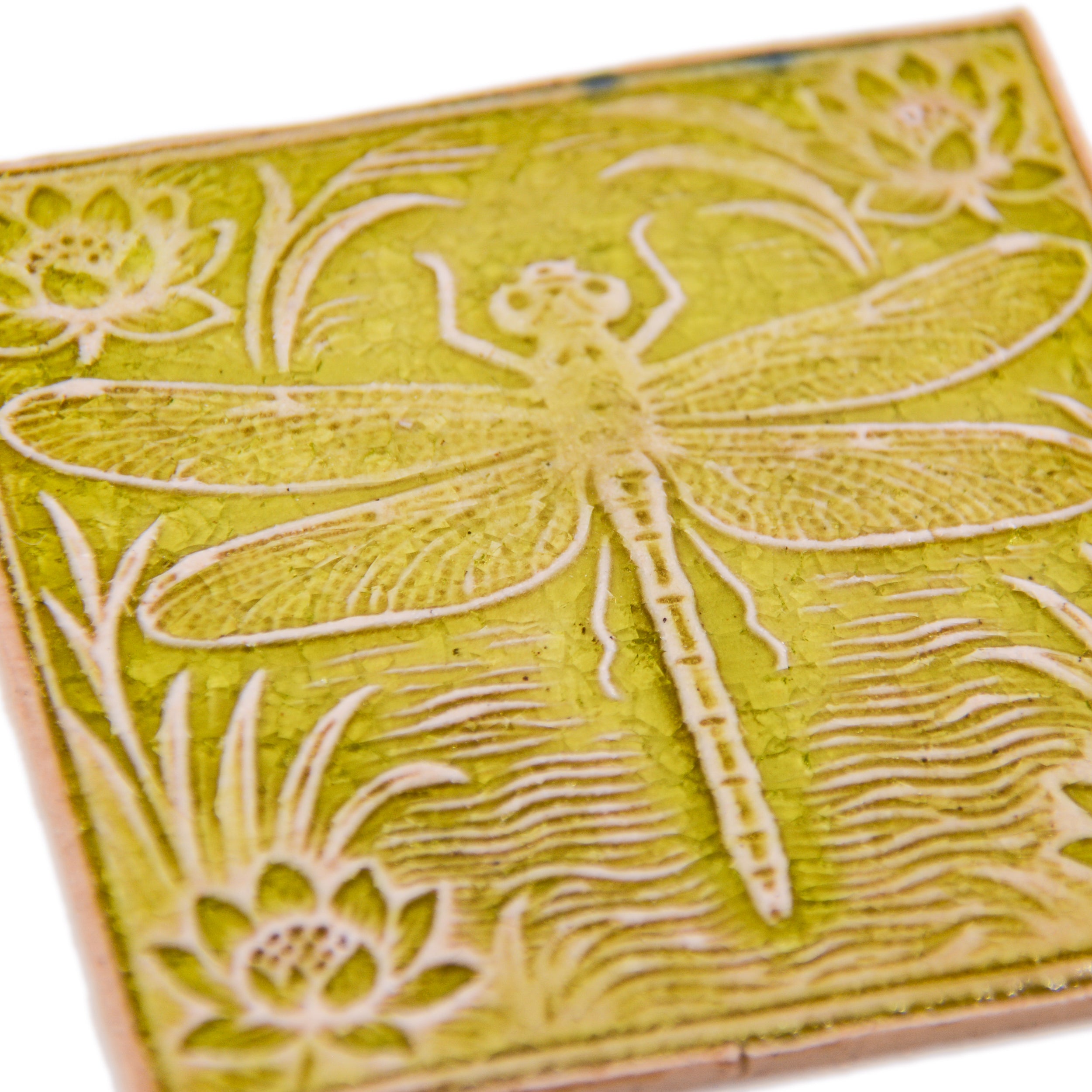 Dragonfly - Insect Tile - Handmade Ceramic tiles – Luna Mosaic Arts