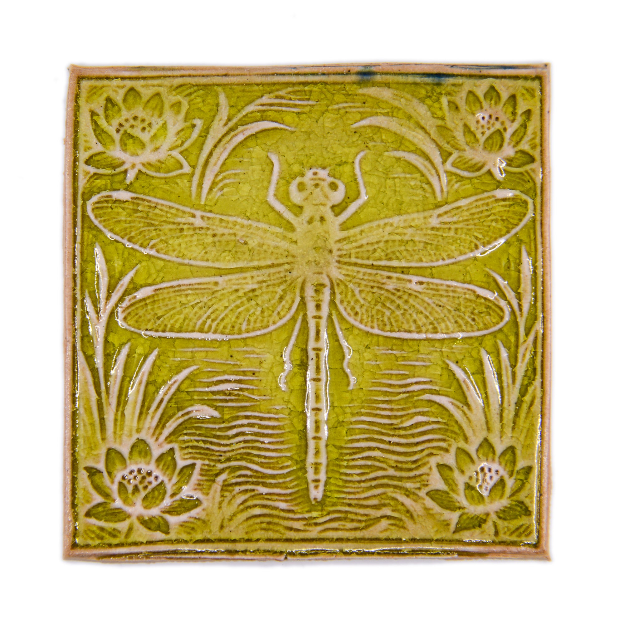 Dragonfly - Insect Tile - Handmade Ceramic tiles