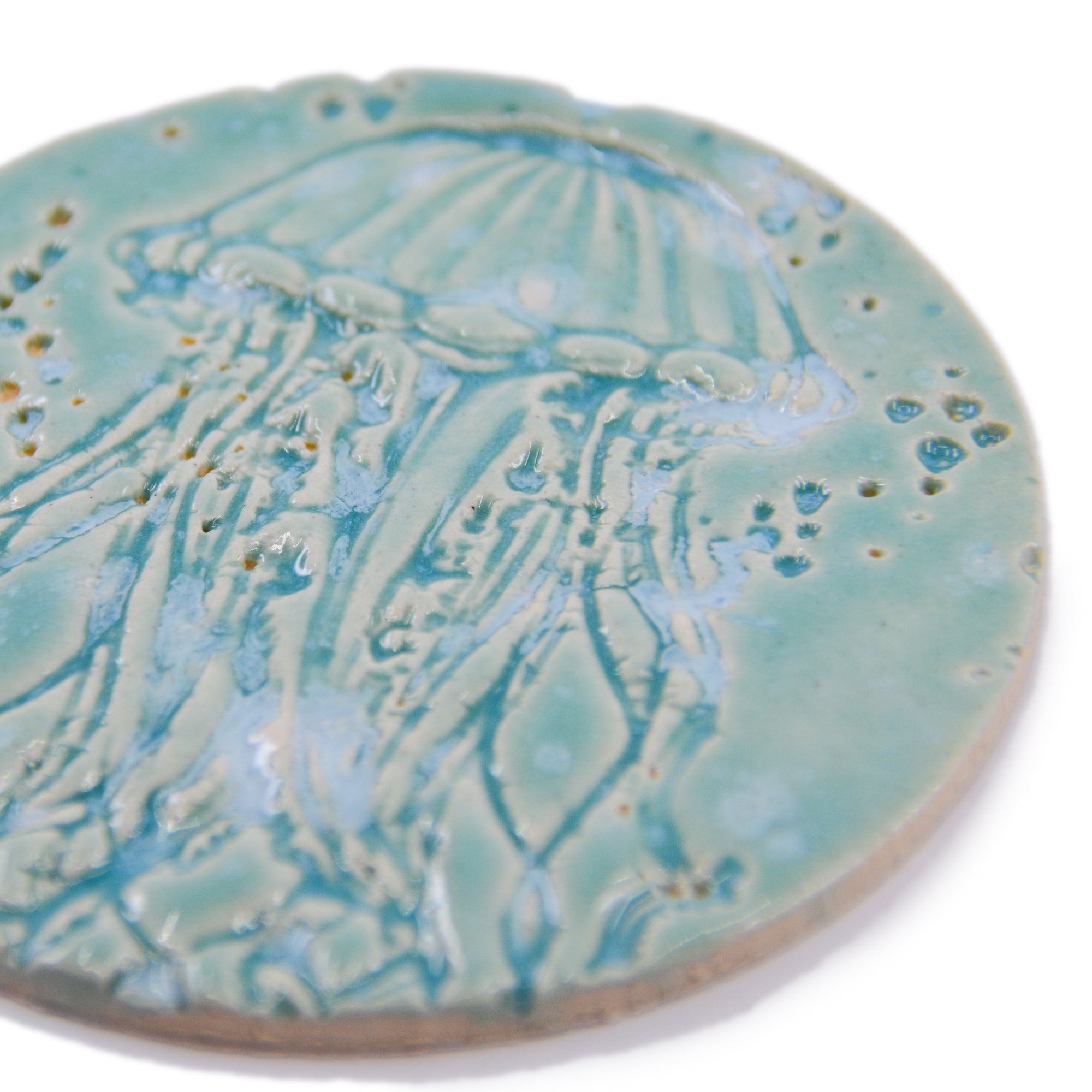 Jellyfish - Sea Life Tile - Handmade Ceramic tiles