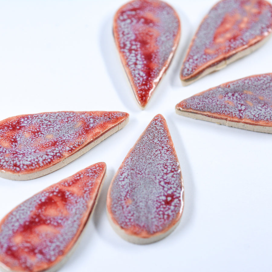 40mm Tear Drop - Handmade Ceramic tiles
