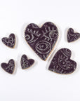 Hearts - Handmade Ceramic tiles