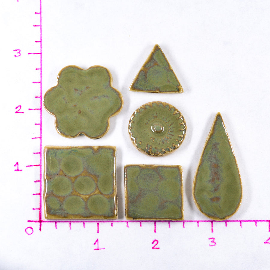 Sage Green Tiles - Handmade Ceramic tiles