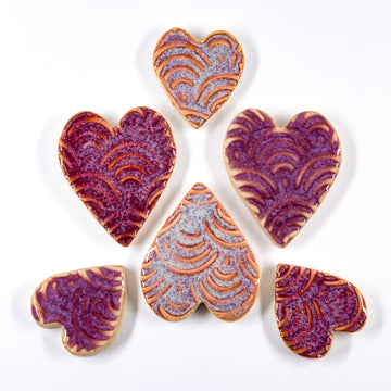 Hearts - Handmade Ceramic tiles