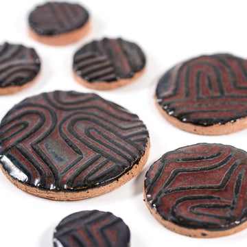 Plus Circles - Handmade Ceramic tiles