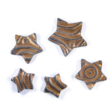 Metallic Star Tiles - Handmade Ceramic tiles