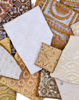 Creams and tans - Handmade Ceramic Tile Scraps