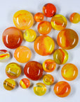 Fancy Frit Balls - Yellow, Orange, Red swirls