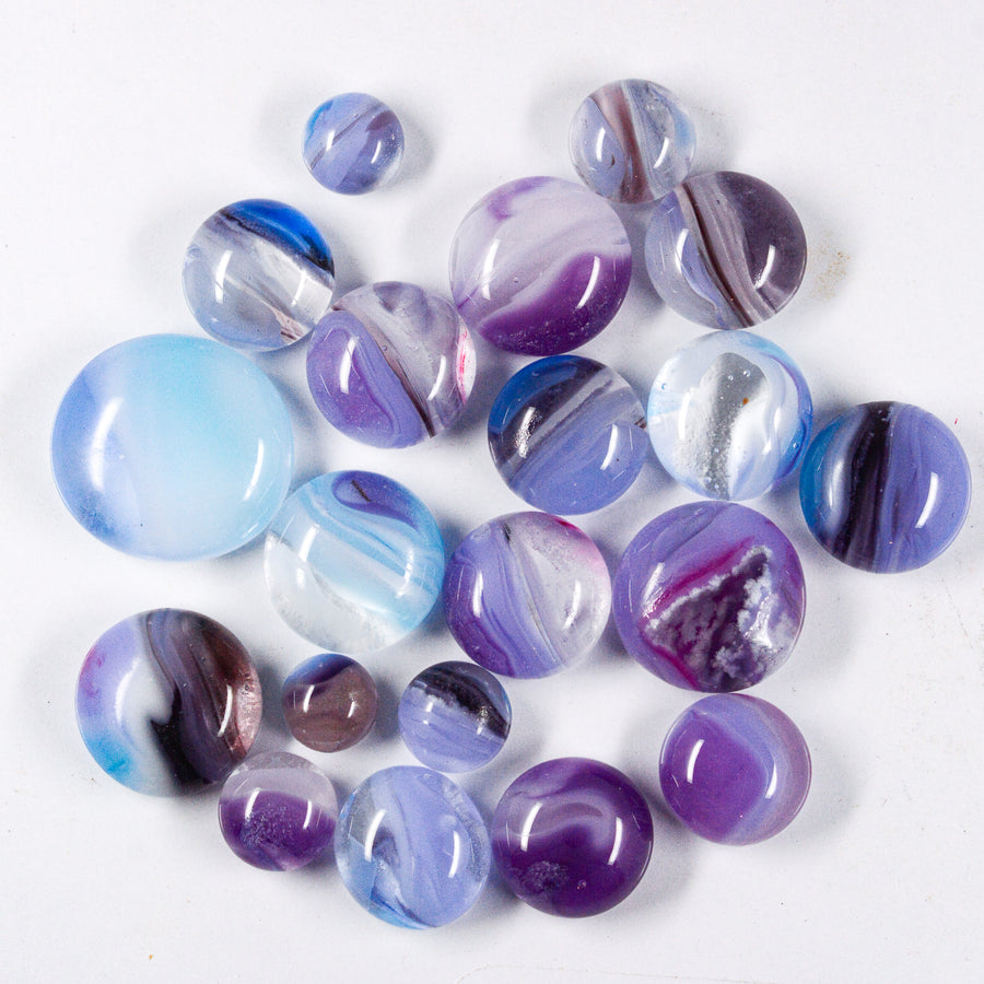 Fancy Frit Balls - Lilac, Purple and Light Blue