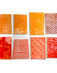 Orange - Handmade Ceramic Tile Scraps