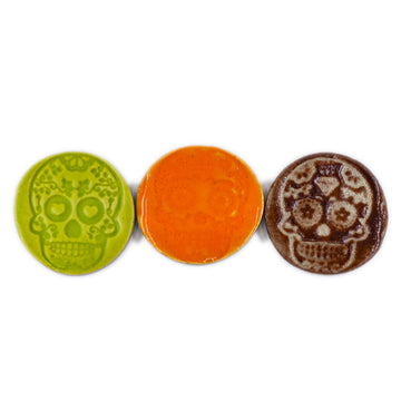 Day of the Dead Skulls - Handmade Ceramic tiles