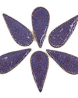 Purple 48mm Tear Drops - Handmade Ceramic tiles