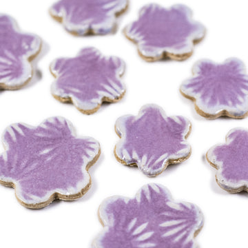 Lilac Flowers - Handmade Ceramic tiles