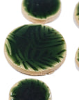 Palm Leaves Circles - Handmade Ceramic tiles