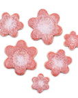 Pink Flowers - Handmade Ceramic tiles