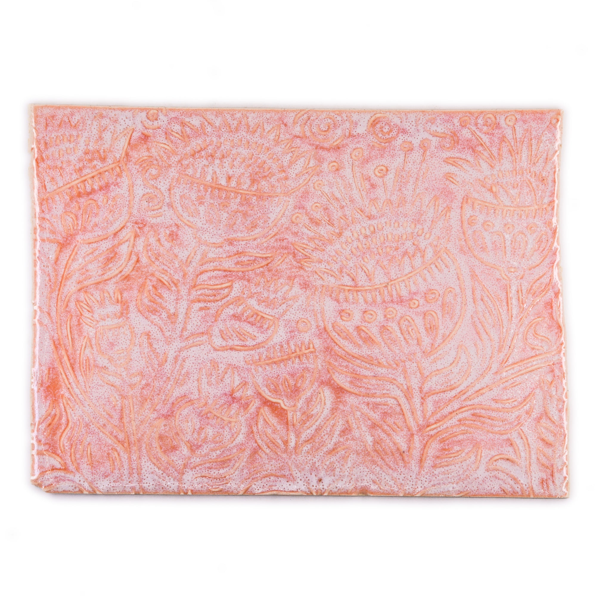 Coral Thistles - Handmade Ceramic tiles