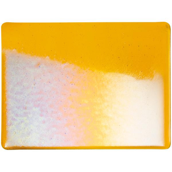Marigold Yellow Transparent, Iridescent, rainbow