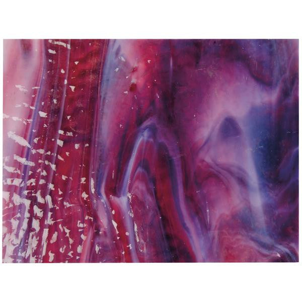 Cranberry Pink Transparent, Gold Purple Transparent, White Opalescent 3+ Color Mix, Soft Ripple Texture