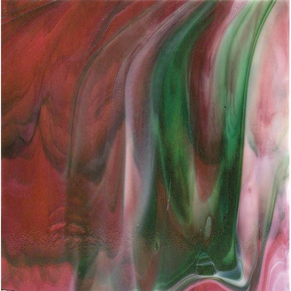 Cranberry Pink Transparent, Emerald Green Transparent, White Opalescent 3+ Color Mix
