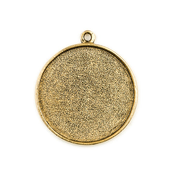 Pendant Circle - Antique Gold