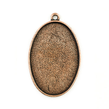 Pendant Oval  - Antique Copper