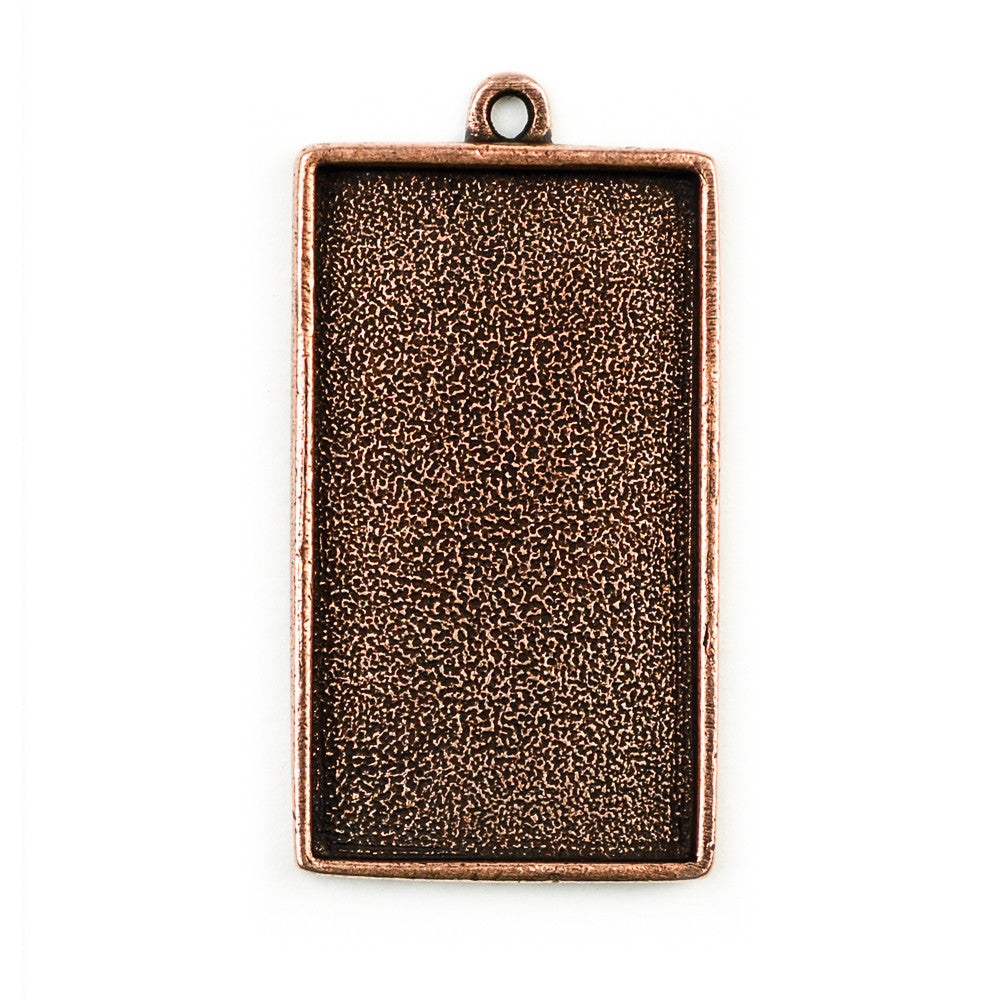 Pendant Rectangle - Antique Copper