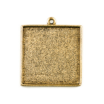 Pendant Square - Antique Gold
