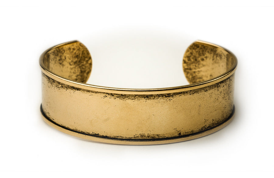Cuff Bracelet Channel - Antique Gold