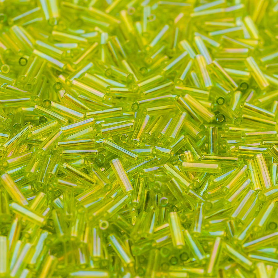 Transparent Chartreuse AB Miyuki Bugle Bead