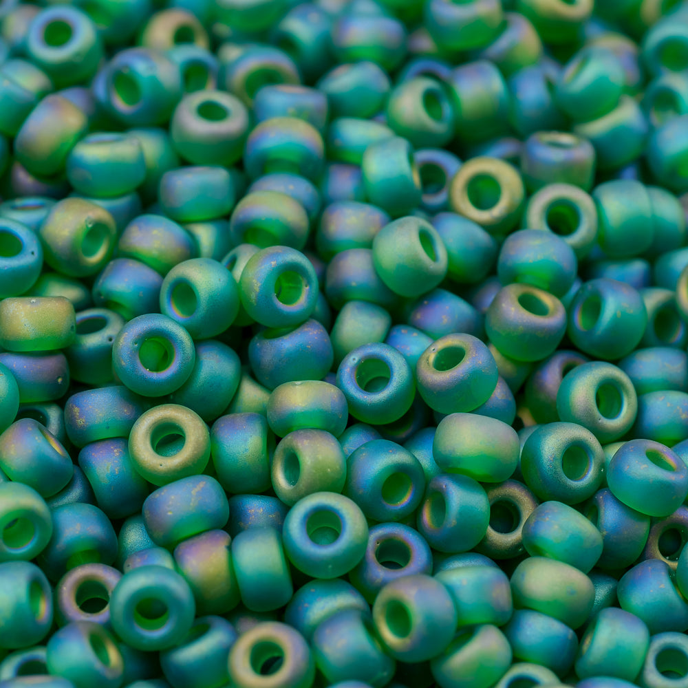 Matte Transparent Green AB Miyuki Seed Bead