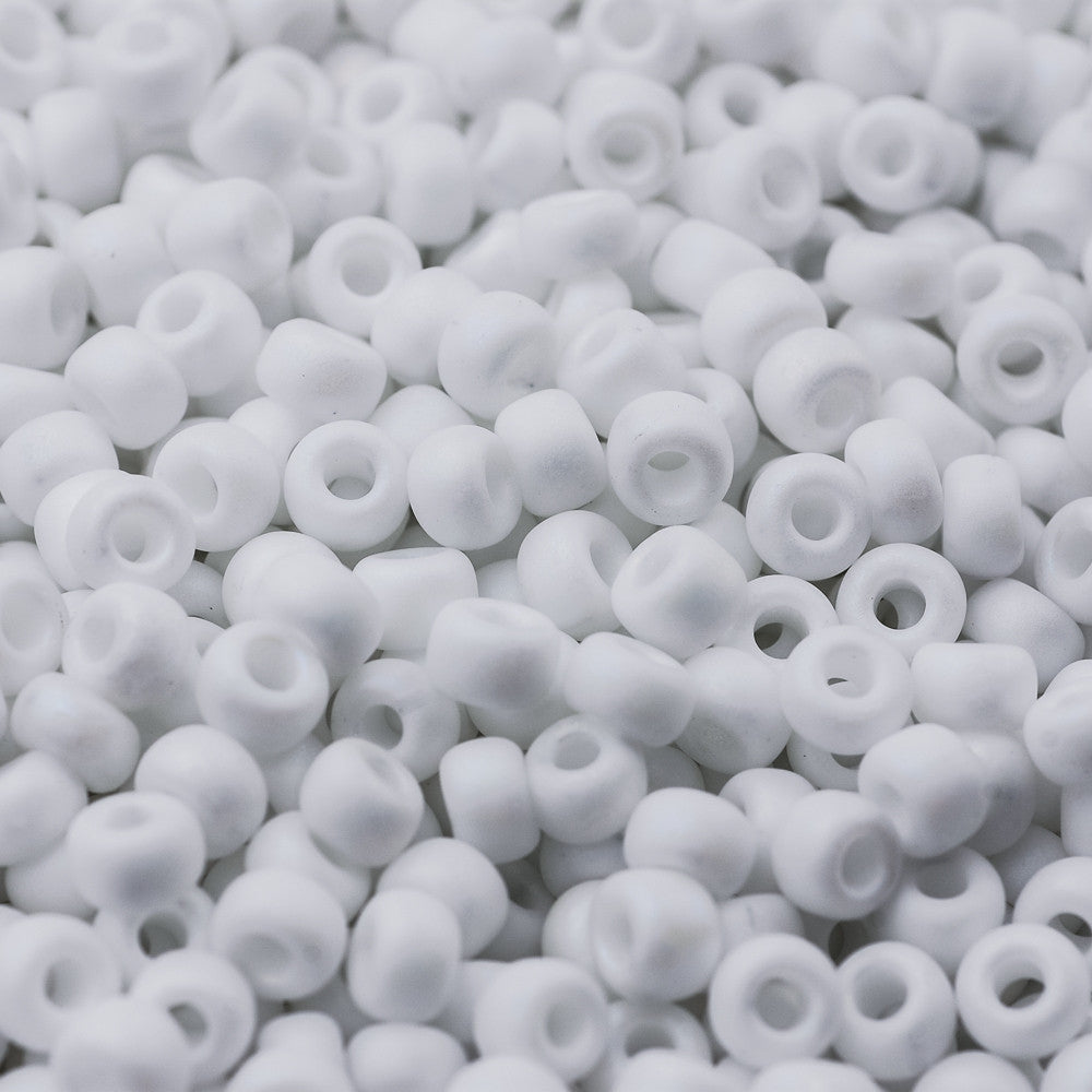 Matte White AB Miyuki Seed Bead