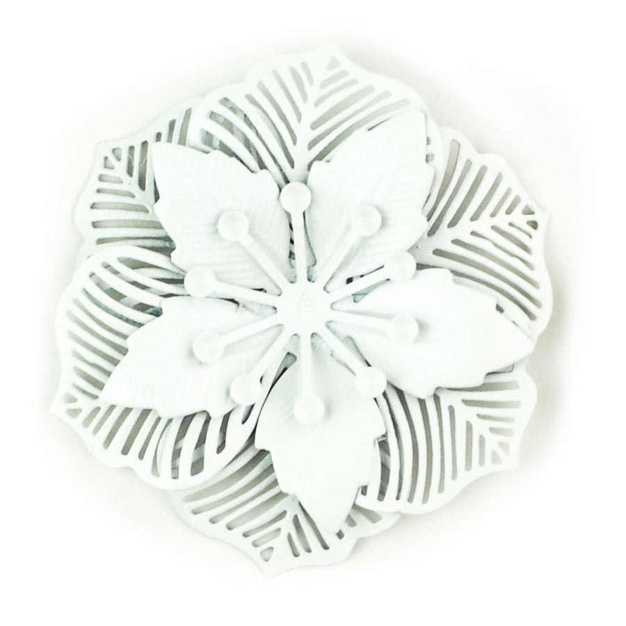 Hummingbird Florals - Style #2 - Wedding White Lg. Flower
