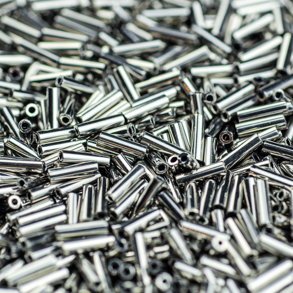 Palladium Plated  Miyuki Bugle Bead