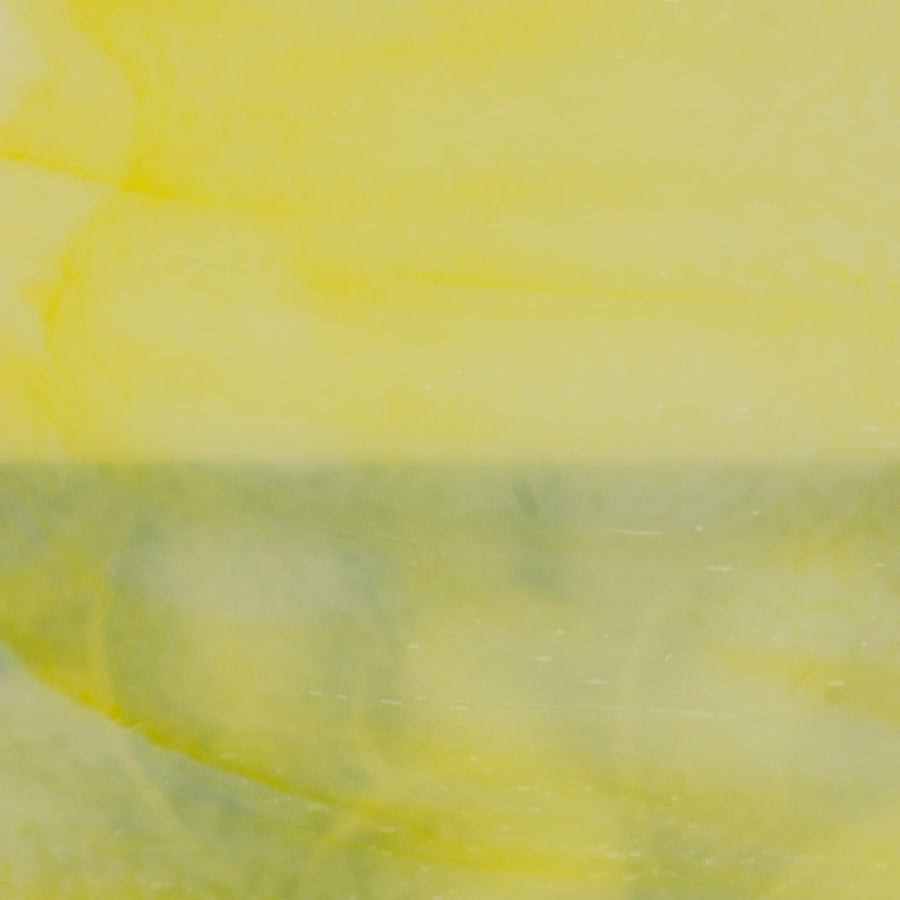 Canary Yellow Opalescent Bullseye Glass