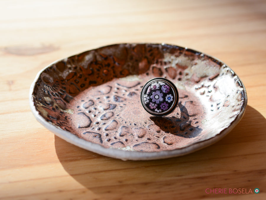 Lacy Copper Trinket Dish