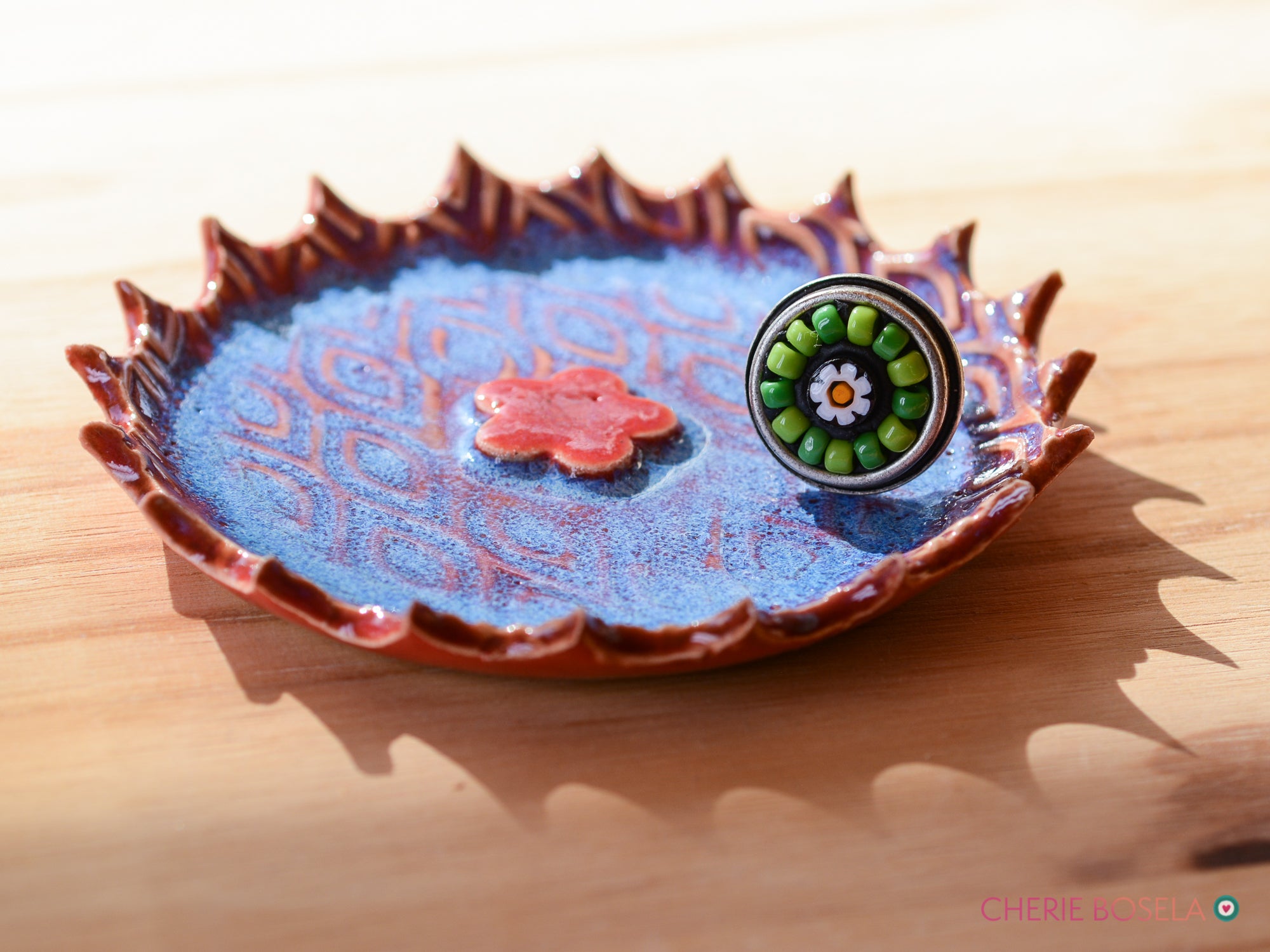 Floral Trinket Dish