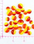 Fancy Frit Balls - Transparent Orange and Yellow