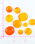 Frit Balls - Orange and Yellow Glossy